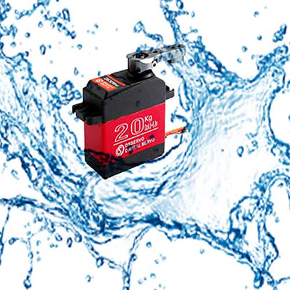 ZOSKAY Servo High Torque Metal Gear Standard Digital Servo 25KG/0.13S 6.8V for 1/8 1/10 RC Cars (20kg Control Angle 180)