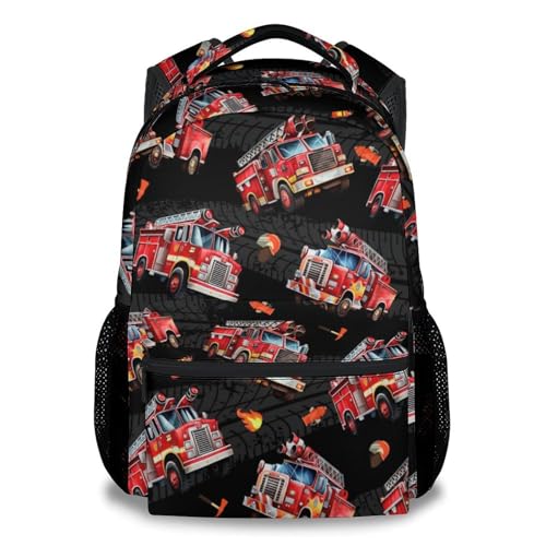 Toddler Boy Backpack - Fire Truck Backpacks for Kids - Cool Toddler Bookbag - Durable School Bag for Kindergarten/Preschool/Elementary(17 Inch) - color: Color-5