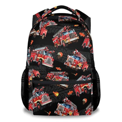 Toddler Boy Backpack - Fire Truck Backpacks for Kids - Cool Toddler Bookbag - Durable School Bag for Kindergarten/Preschool/Elementary(17 Inch) - color: Color-5