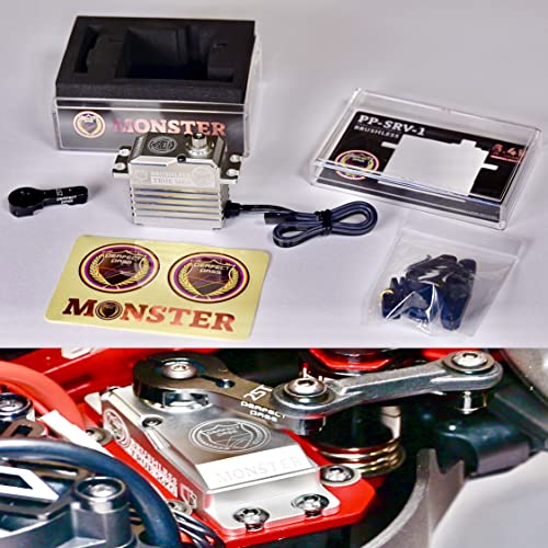 Perfect Pass Monster 56KG Waterproof Brushless High Torque HV Ultra Fast Digital Servo Full Metal Gears for RC CAR Extremely Precise/Shockproof Rc Car Servo Watch Video!