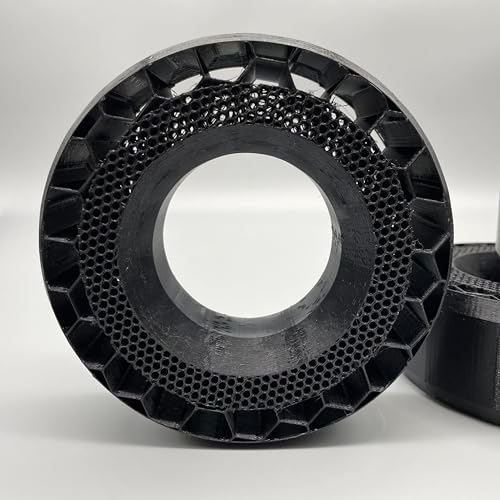 Generic (4 Pack) 2.2 x 5.75 inch 3D Printed Wheel Tire Inserts for Scale RC Crawler 1/10, Black, ZM_2.2x5.75_TireInserts_v1