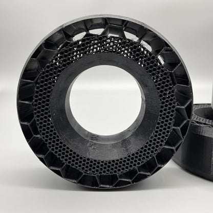 Generic (4 Pack) 2.2 x 5.75 inch 3D Printed Wheel Tire Inserts for Scale RC Crawler 1/10, Black, ZM_2.2x5.75_TireInserts_v1