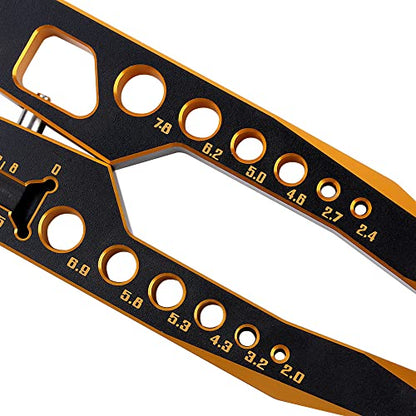INJORA RC Tool Kit Shock Pliers Shaft Ball Pliers End Multi-Function Pliers Shock Absorber Repair Clip for 1/10 1/8 RC Model Car