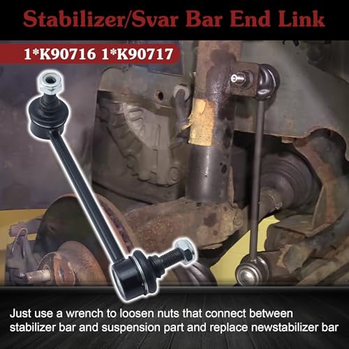 2* K90716 K90717 Rear Sway Bar Link - Restore Rear Stability | Compatible with 2010-2013 Acura ZDX 2003-2008 Honda Pilot - color: 1*K90716 1*K90717, size: Sway Bar Link