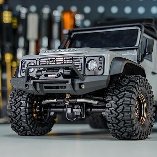 INJORA Stainless Steel Steering Link for TRX4M Defender Bronco Upgrade - size: Steering Link