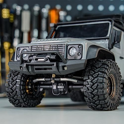 INJORA Stainless Steel Steering Link for TRX4M Defender Bronco Upgrade - size: Steering Link