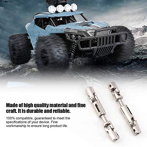 2PCS Metal Drive Shaft Universal Transmission Shaft for MN-35 MN-66 B-14 B-24 RC Car, Upgrade Parts for 1/12 1/16 RC Model Crawler Truck (2pcs)
