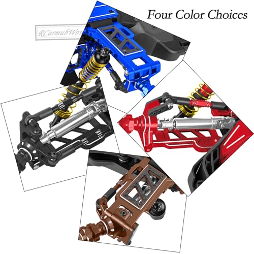 RC Suspension Arms & Mounts,Caster Blocks,Steering Block,Stub Axle Carriers,Turnbuckles Upgrades Part for 1/10 Slash/Rustler/Stampede/Jat0 4x4(VXL),Hoss 4x4 VXL,Black - color: Black(1set)