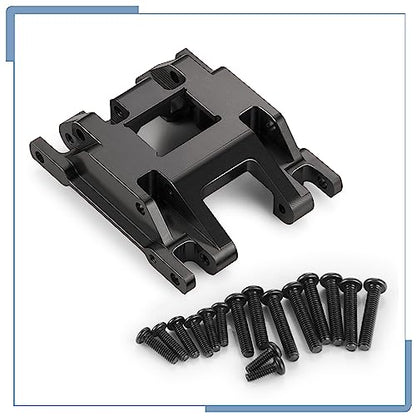 RC Center Skid Plate Axle Chassis Armor Protector, Black | Aluminum Alloy, For TRX4M Upgrades 1/18 Scale, RC Crawler Car - color: Black