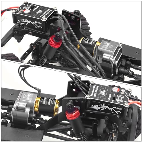 GOUPRC Upgrade 30A Brushless ESC & 3500KV Outrunner Brushless Motor for 1/18 TRX4M/ Ascent-18 Redcat RC Crawler Car Buggy Trcuck - style: For Both TRX4M & Redcat 1/18