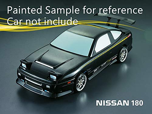 1/10 Scale RC Onroad Racing Drift Touring Car Transparent Clear Lexan Body Shell (NS 180SX) - style: NS 180SX