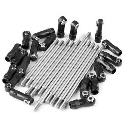 RC Links Linkage Compatible with Axial SCX10 II AXI90075 for UMG10 1/10 RC Car Parts 10Pcs/Set Steel Linkage Link Rod W/Plastic Ball Ends