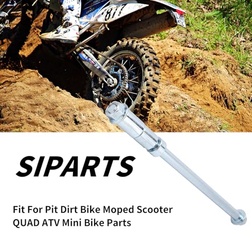 M12 205mm Front Rear Axle with Bushing 5mm 20mm 30mm Fit for Motorcycle Pit Dirt Bike Moped Scooter Quad ATV Mini Bike Parts - size: 12-205mm