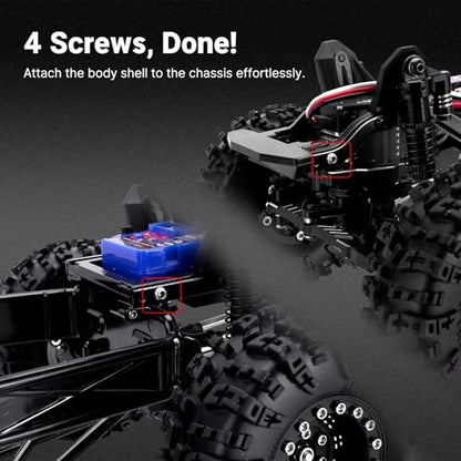 RC Spare Part Compatible with TRX4M for Defender for Bronco Hard Body Shell with Cage for 1/18 RC Crawler Car Upgrade Accessories(White) - size: White