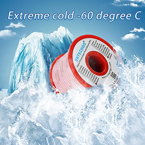BNTECHGO 30 Gauge Silicone Wire Spool 50 ft Pink Flexible 30 AWG Stranded Tinned Copper Wire | Flexible 30 AWG Stranded Wire Silicone Rubber Insulation For RC Models, Drone, Robot, LED Lighting Systems, 3D Printer, DIY - size: 30 gauge silicone wire 50ft,