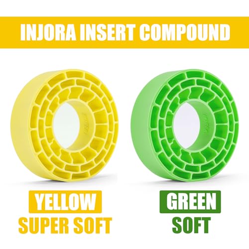 INJORA Silicone Rubber Inserts for 62-64mm*22-24mm 1.0" Tires(1064)(Yellow) - color: Yellow