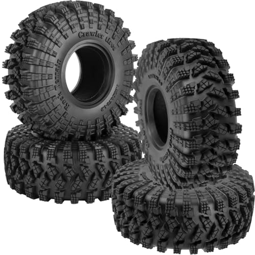 RC 1.9In Soft Rubber Wheel Tires for 1/10 RC Crawler Car SCX10 SCX10 II 90046 SCX10 III AXI03007 SCX10 Pro TRX4 TRX6 D90 Gen7/8 VS4-10 MST CFX,BRCatWPark 4Pcs Soft Rubber Wheel Tires-(C) - style: 4Pcs 1.9 Rubber Wheel - (C)