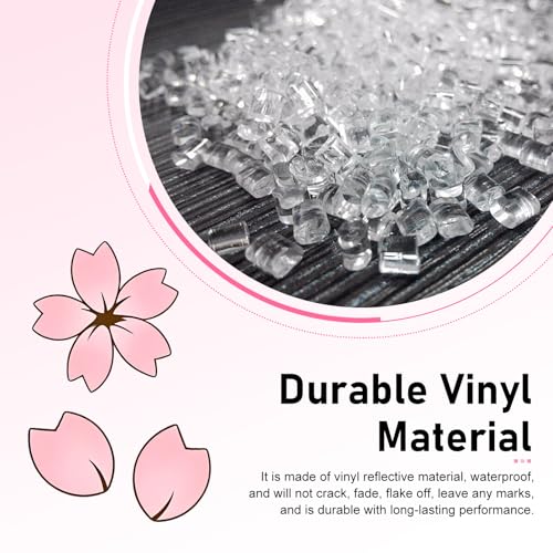 20 PCS Car Door Body Sticker, Cherry Blossom & Petal Set Creative Lovely Car Decor, Waterproof Scratch Covering Auto Body Exterior Ornament, Universal for Cars SUVs Trucks (Pink)