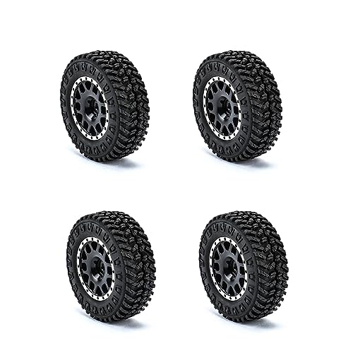 RCAWD Alum Barrage Beadlock Wheels and Tires for 1/24 ECX Barrage RGT FTX 1/24 Series Upgrades Part