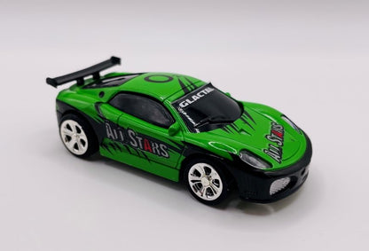 Mini RC 1:58 Scale Small Pocket Portable Micro Racing Car Can Miniature Coke Can Upgraded 2.4G Wireless Radio Remote Control for Multi-Users (Qty. 1 = 1 Can) (Green) - color: Green