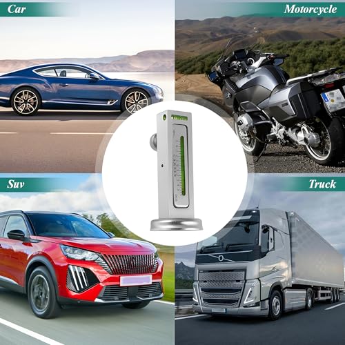 Adjustable Magnetic Car Gauge Tool, Vehicle Camber Castor Strut Wheel Alignment Instrument, Automotive Tire Gauge Repair Tool Accessories, Universal for SUV, Sedan, Truck (White) - color: White
