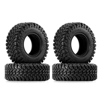 INJORA 34 * 12mm 0.7" MAVERIX M/T Tires for Axial SCX30 Upgrade, T7025