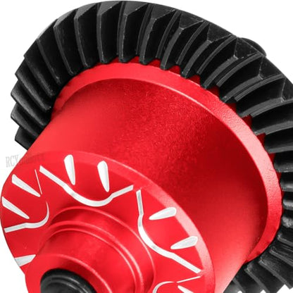 RC Diff Gear 37T Upgrades Part for 1/10 Slash 4X4 VXL/Rustler 4X4 VXL/Stampede 4X4 VXL/Hoss 4X4 VXL/XO-1,Front Rear Differential Hop Ups,Red - color: Red-(upgrades Part）