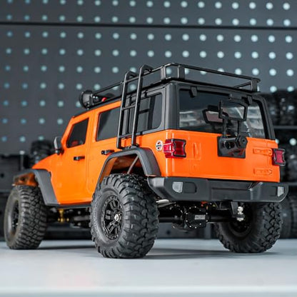 INJORA Roof Rack with LED Spotlights and Ladder Accessory for 1/18 TRX4M