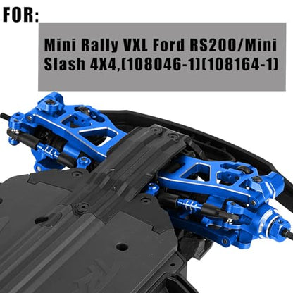 RC Upgrade Parts for Mini Rally VXL Ford RS200/Mini Slash 4X4,(108046-1)(108164-1),Drive Shaft CVD&Suspension Arms&Front Steering Block Knuckles&Rear Hubs&C-Hubs Caster Blocks,Navy Blue - color: Navy Blue(parts)