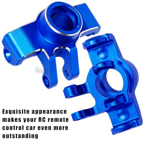 RC Aluminum Front Steering Block Knuckles & C-Hubs Caster Blocks & Rear Hubs Upgrades Parts for 1/18 Granite Grom Mega 380 Brushed 4x4 Monster Truck RTR.Navy Blue(4PCS) - color: Navy Blue(for 1/18)