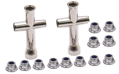 Blomiky 12 Pack 7mm M40 Wheel Lock Nut 25-WJ02 and 2 Pack 7MM Wrenches Spare Part for H14BM 14210 14211 16208 H16 H16PL 9125 Q903 RC Car RC Truck / 9125 Locknut 2