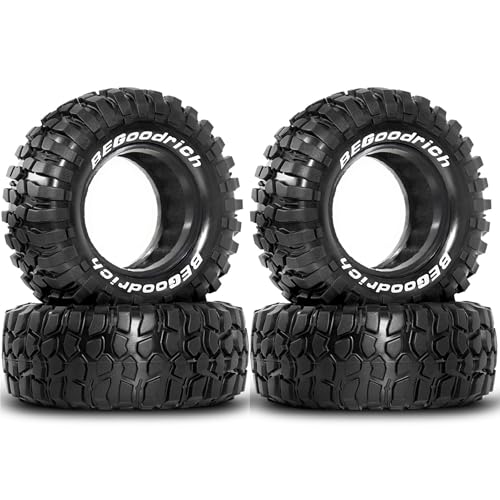 REDSPIDER 1.9'' Rock Crawler Tires OD 95mm/3.74'' (4PCS) For 1/12 RC Crawler MJX H12Y+ H12P Upgrade Replacement Tires (Tires) - color: Tires