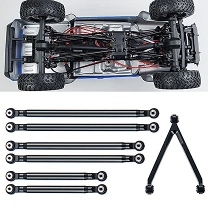 Aluminum Alloy Suspension Links Set Linkage for Axial SCX24 AXI00005 Gladiator Upgrades 1/24 RC Crawler Car