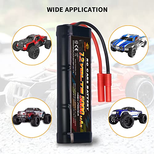 melasta 7.2V 5000mAh NiMH RC Battery for Redcat Racing – Banana Plug | High-capacity pack for Redcat Racing vehicles. Banana connector for secure fit. Long runtime rechargeable battery.