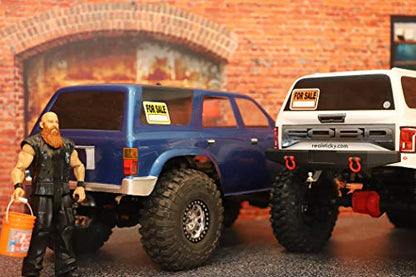 1:10 Scale for Sale Remote Control Sticker Sheet R/C Sign Display Diorama Car Crawler Body Decal Pack