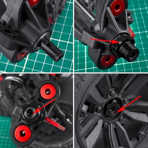 RC Car Wheel Hub Hex Adapters for 1:8th ARRMA KRATON V4 V5 4WD Speed Monster RC Truck Car Upgrade Parts