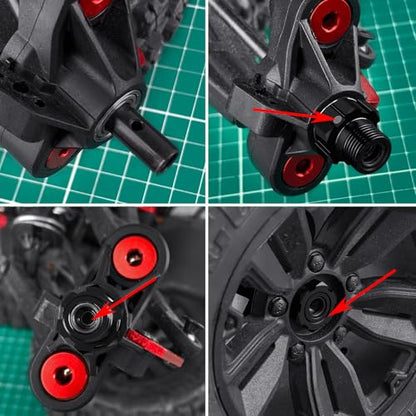 RC Car Wheel Hub Hex Adapters for 1:8th ARRMA KRATON V4 V5 4WD Speed Monster RC Truck Car Upgrade Parts