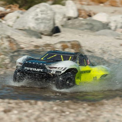 ARRMA RC Truck 1/10 SENTON 4X4 223S BLX BRUSHLESS Short Course Truck RTR (Battery and Charger Not Included) with DSC, Yellow, ARA4303V4T1 - color: Yellow