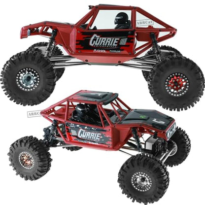 RC 1.9 Beadlock Wheels and Tires for 1/10 SCX10 SCX10 II 90046 SCX10 III AXI03007 SCX10 Pro TRX4 TRX6 Gen7/8 D90 VS4-10 MST CFX RC Crawler Car,Aluminum 1.9 Beadlock Wheel Rims and Tires,Silver - color: Silver for Axial SCX10