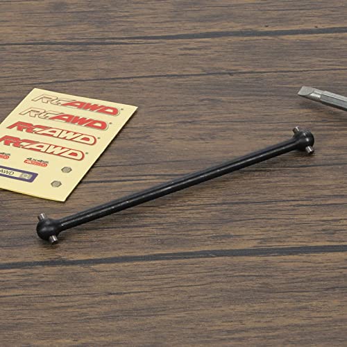 RCAWD Front Center Dogbone Drive Shaft for 1/10 Losi lasernut U4 & Tenacity T & Tenacity TT PRO & Tenacity DB & Tenacity SCT Upgrades, 131mm #45 Steel Parts for #LOS232033 Black - color: Black
