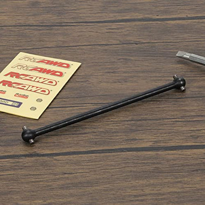 RCAWD Front Center Dogbone Drive Shaft for 1/10 Losi lasernut U4 & Tenacity T & Tenacity TT PRO & Tenacity DB & Tenacity SCT Upgrades, 131mm #45 Steel Parts for #LOS232033 Black - color: Black