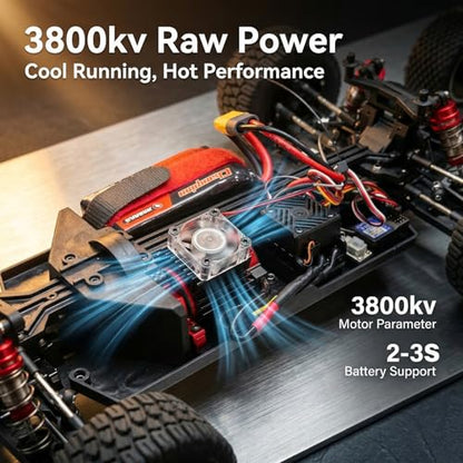 VoleRusher 2026 Upgraded 1/10 RC Cars for Adults, 4WD Brushless Truck, 1001 | RC Cars 1/10 Jaibaile 1001, Gyro 4WD Remote Control Monster Truck, 70+KM/H High Speed Off Road, RTR, Gifts for Men Boys