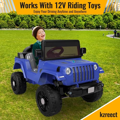 Kzreect for Power Wheel Battery Adapter Compatible with Dewalt 20V Battery | Connector Compatible with Fisher Price 12V Cars, 12AWG Wire, 40A Fuse Holder, Screw & Drywall Anchors, Easy to Secure - size: Compatible with Fisher-Price Connector