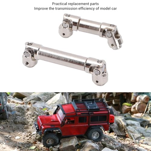 Keenso 1/30 RC Crawler Drive Shafts Set, Steel Upgrade Parts for SCX30, High Strength Metal Design, Enhanced Performance for Remote Control Vehicles