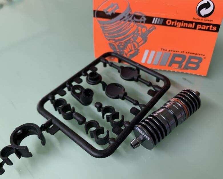 KTRC0215002 RC Car Boat Helicopter Plane Nitro Gas Engine RB Alloy Fuel Filter Cooler w/Line Clips 1/5 1/8 1/10 1/12 HPI km hsp losi Bajer Buggy Truck
