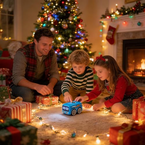 Gesture Sensing RC Car Interactive Smart Bus Toy | Obstacle Avoidance Gesture RC Car for Kids Ages 5-12 Girls Birthday Party Indoor Home School Classroom