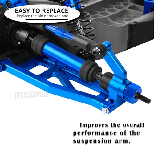 Drive Shaft Axles Upgrades Part for 1/10 Slash 4X4 VXL/Rustler 4X4 VXL/Stampede 4WD VXL,RC Steel #45 Front & Rear 4Pcs Driveshafts CVD w/Hex Hops Up,Navy Blue - color: Navy Blue - (Axles)