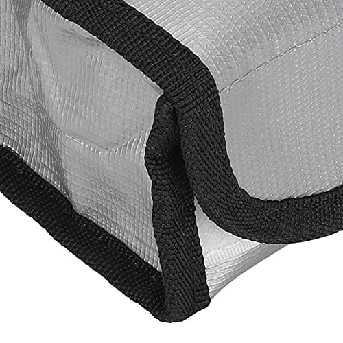 01 Lithium Battery Safe Bag, Fire Retardant LiPo Battery Bag Fireproof Materials Highly Explosion‑Proof Safety for Various Aircraft Batteries for Outdoor