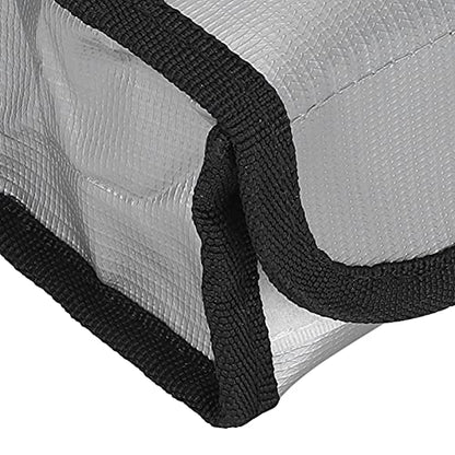 01 Lithium Battery Safe Bag, Fire Retardant LiPo Battery Bag Fireproof Materials Highly Explosion‑Proof Safety for Various Aircraft Batteries for Outdoor