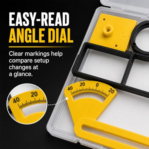 1/12 RC Mini Setup Station, Steering Throw and Toe Alignment Gauge Kit with Camber Check Cube, Tire Clearance Tool and Storage Case for RC Racing Cars (Black) - color: Black